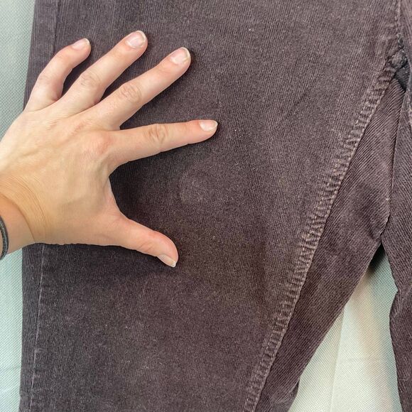 Tommy Hilfiger Corduroy Pants Women Size 6 Brown Bootcut Zip Fly Classic Fit - Picture 4 of 10